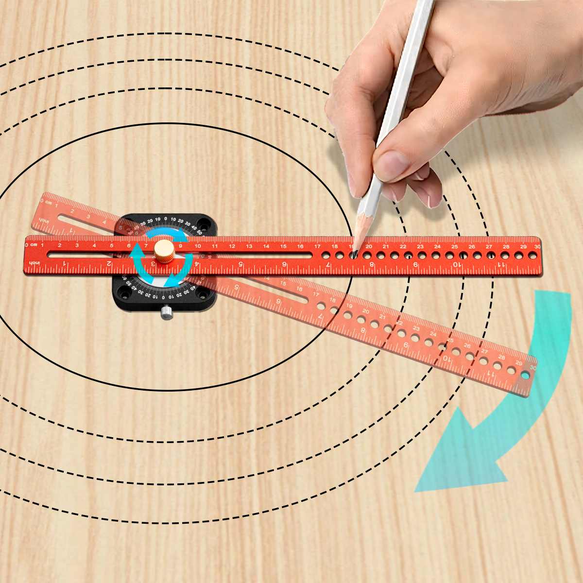 Workshop Measuring Tools - Novo Marcador de Madeira 360 °