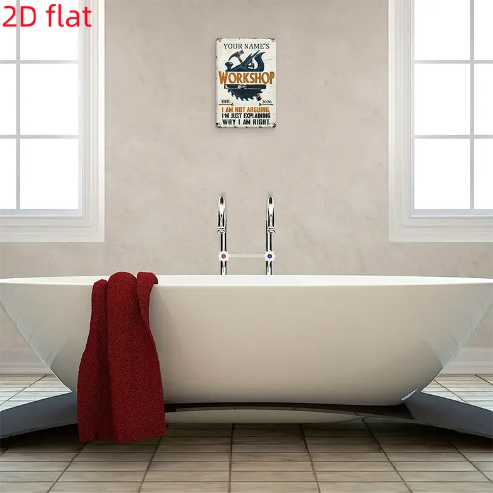 [2D Plano] 1 unidade Placa de  - Workshop Tools And Names avaliação e preço