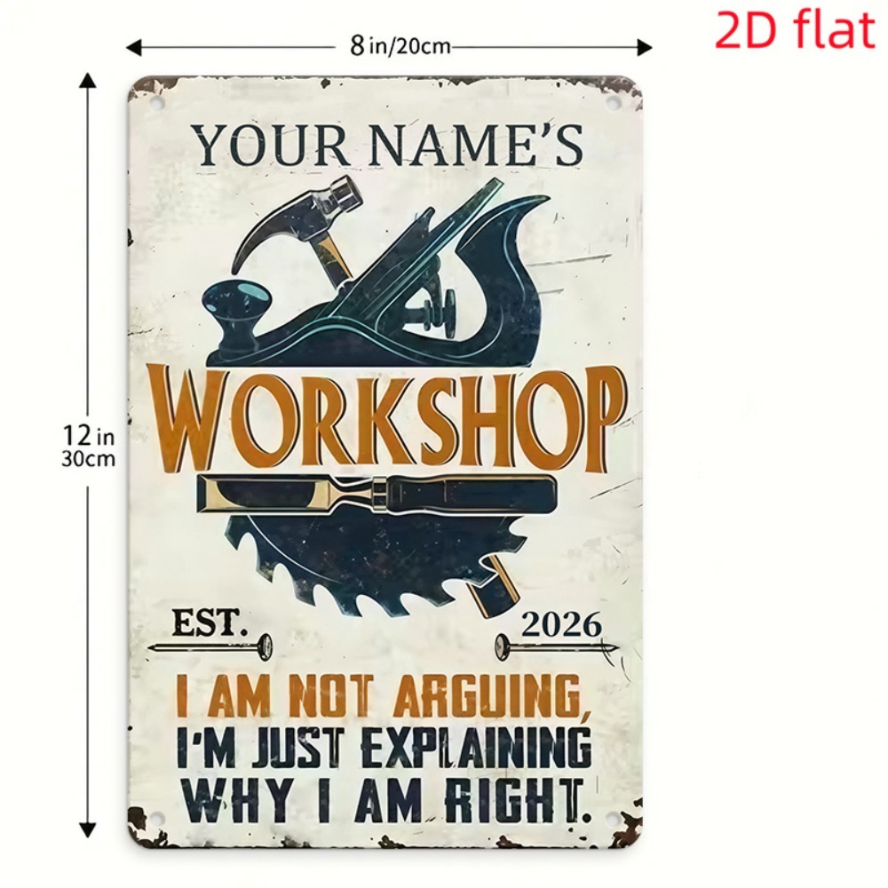[2D Plano] 1 unidade Placa de  - Workshop Tools And Names avaliação e preço