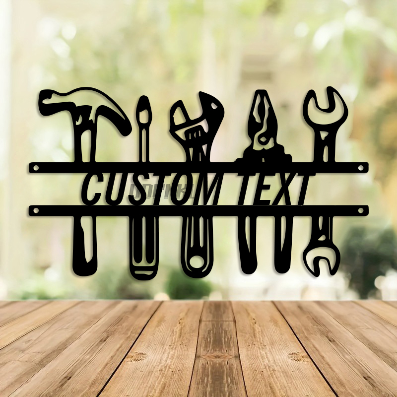 Arte de parede de ferro estilo - Workshop Tools And Names avaliação e preço